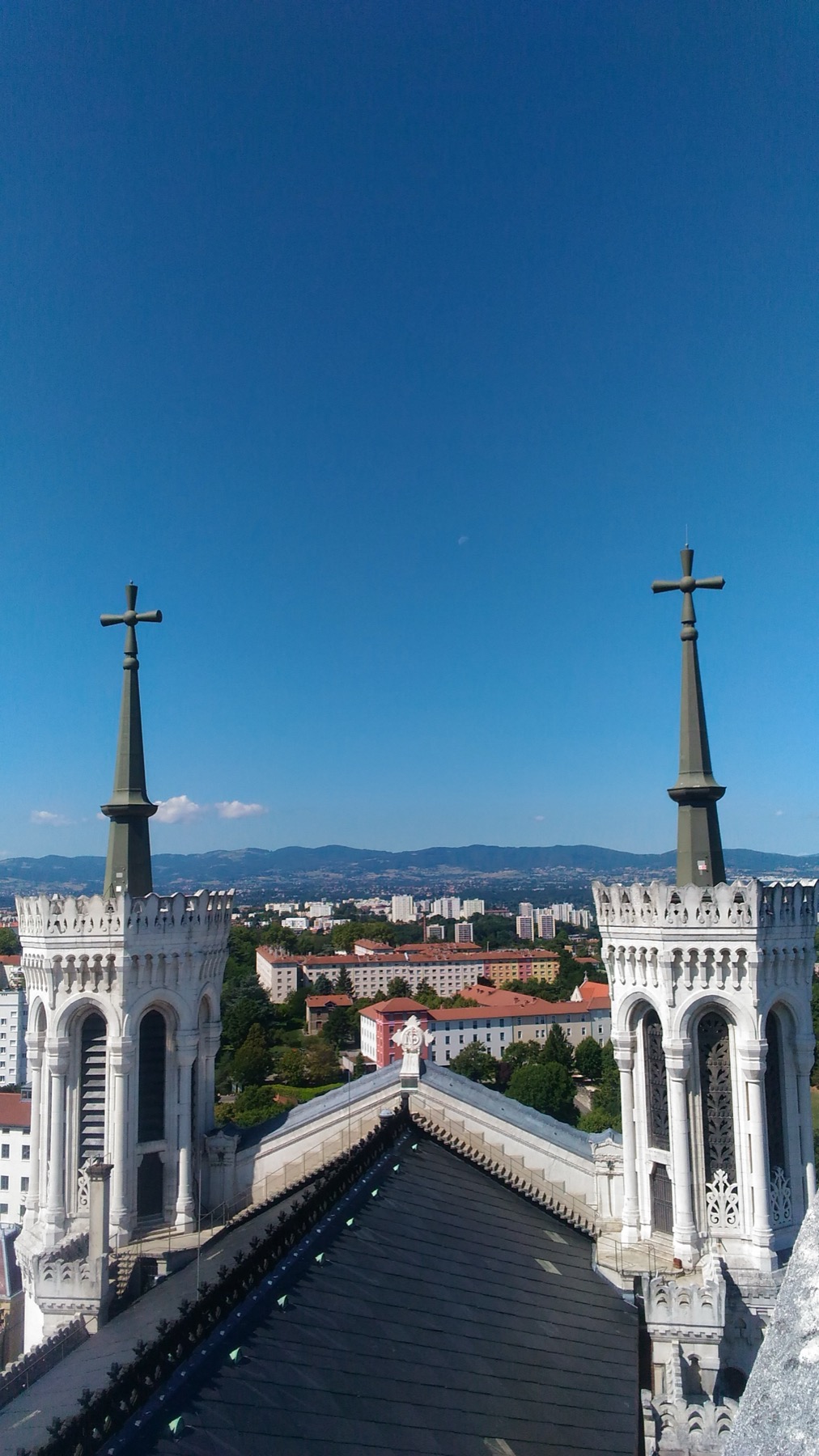 A street climbing towards Fourviere in Lyon