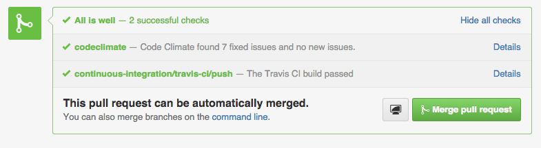 CodeClimate integration in GitHub