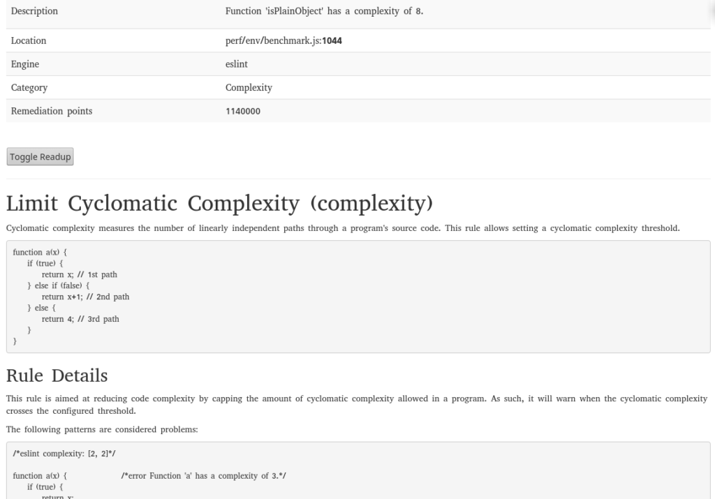 Code Climate explanation