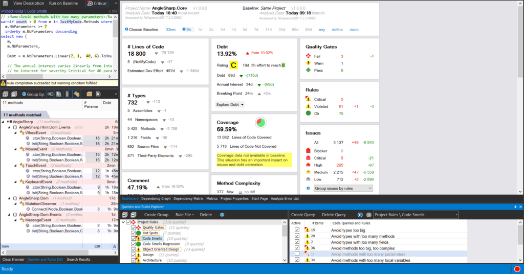 Custom CQLinq Rule in NDepend