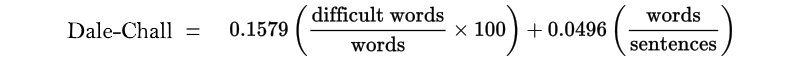 Dale-Chall Readability Formula