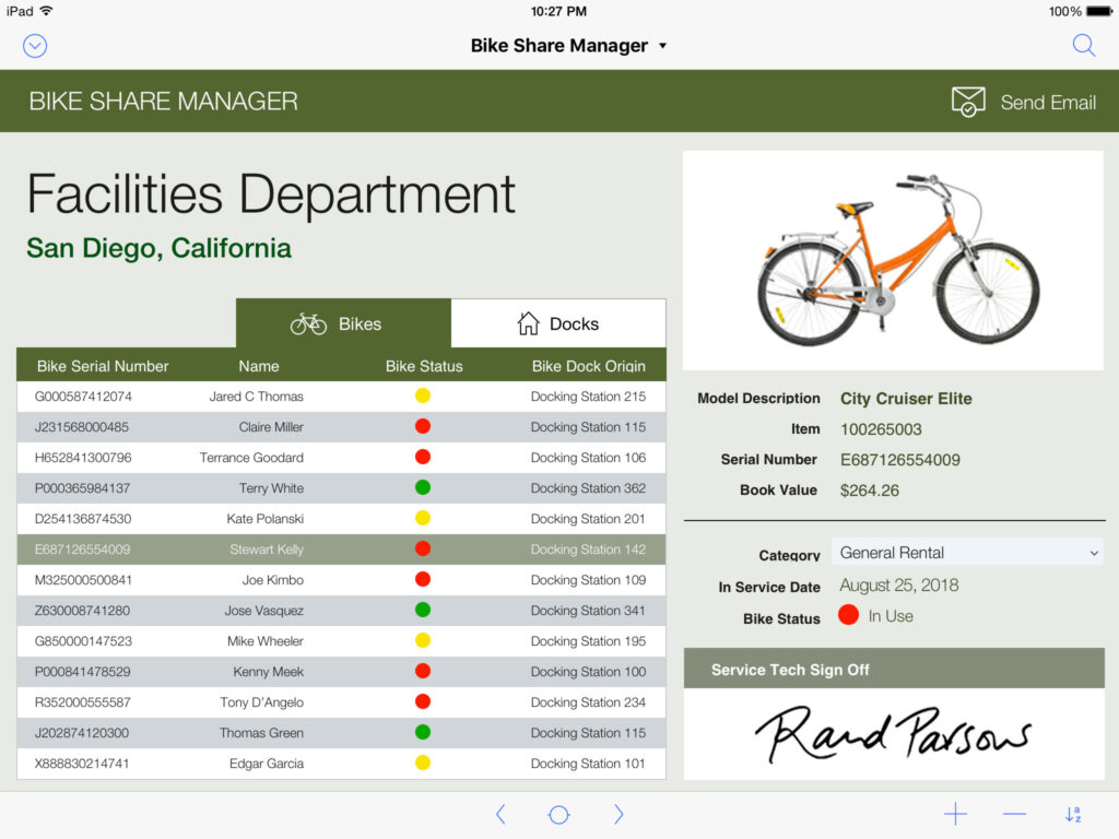 FileMaker example app for asset management