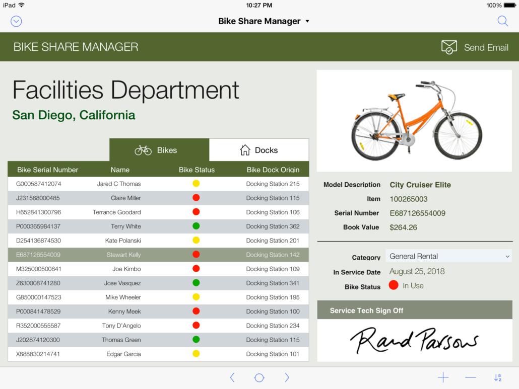 FileMaker example app for asset management