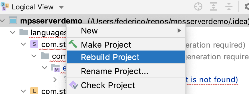 MPSServer invoking Make project programmatically, as done from the MPS UI