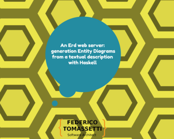 An Erd web server: generation Entity Diagrams from a textual description with Haskell