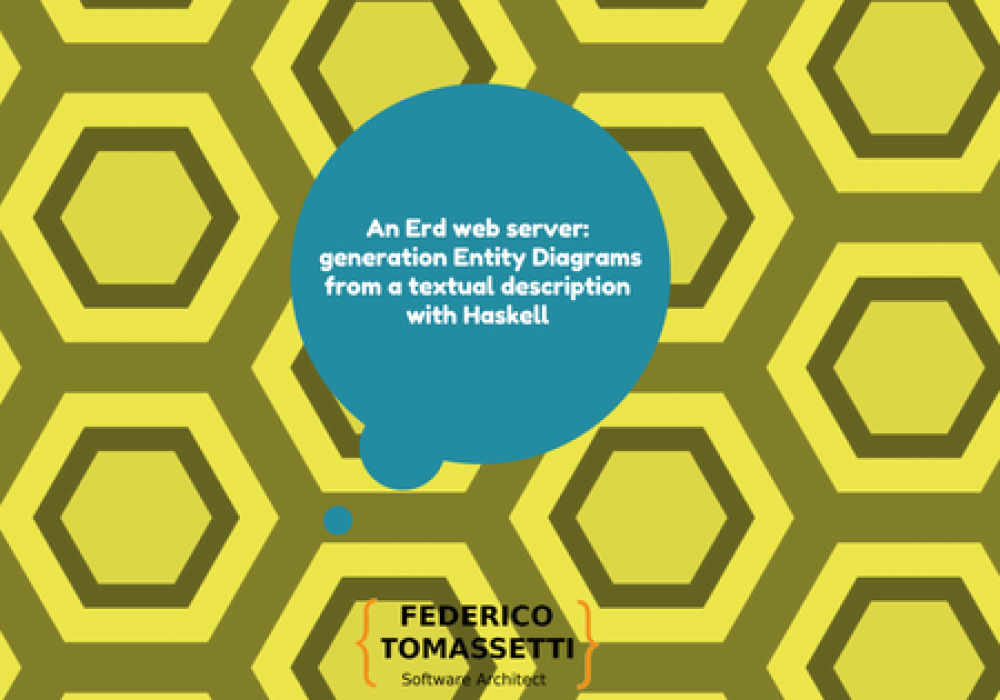 An Erd web server: generation Entity Diagrams from a textual description with Haskell
