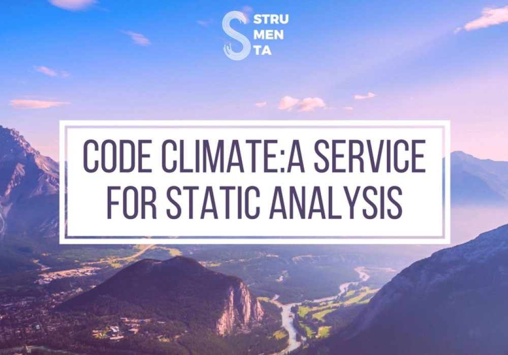 Code Climate: A service for static analysis