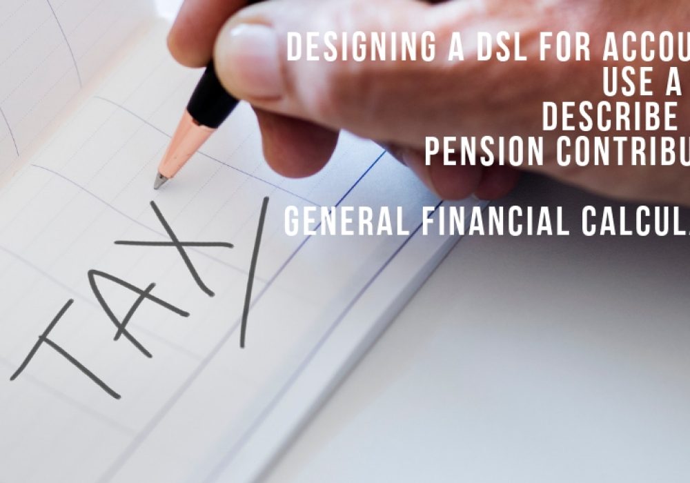 Designing a DSL for accounting