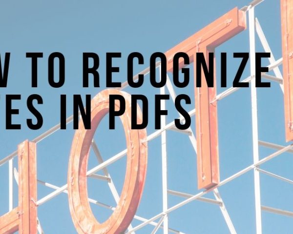 How to recognize dates in pdfs