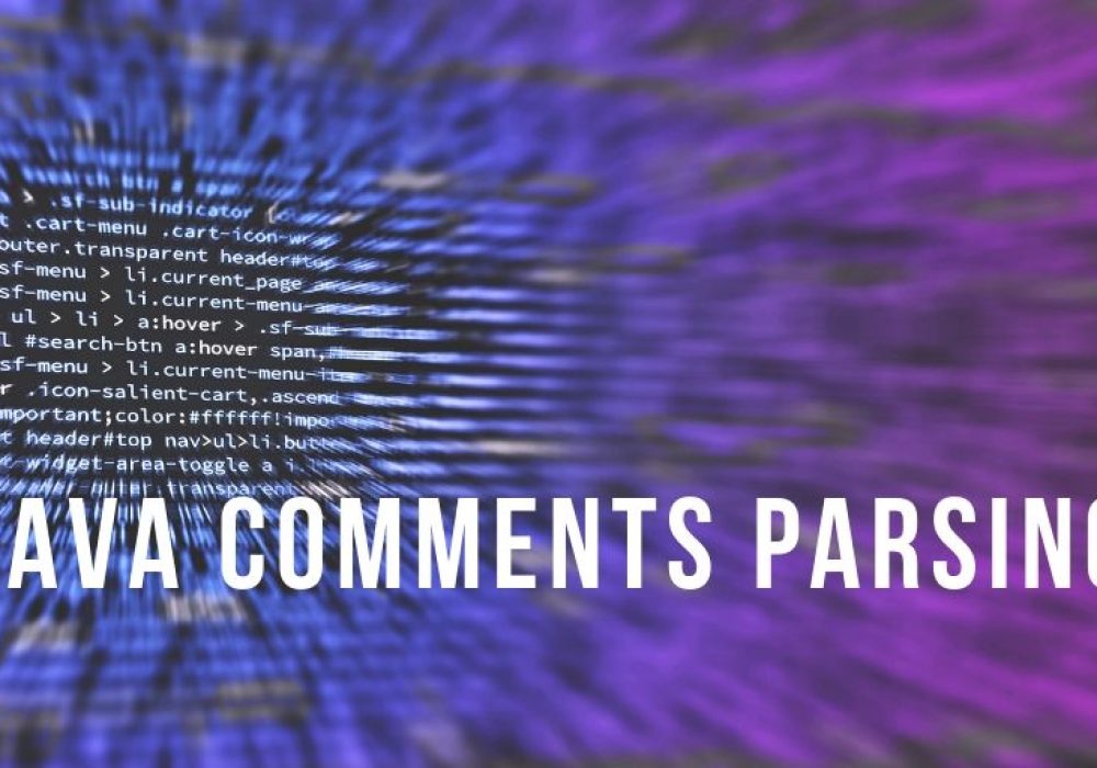 Java comments parsing