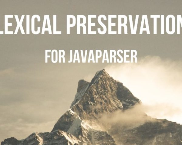 Lexical preservation for javaparser