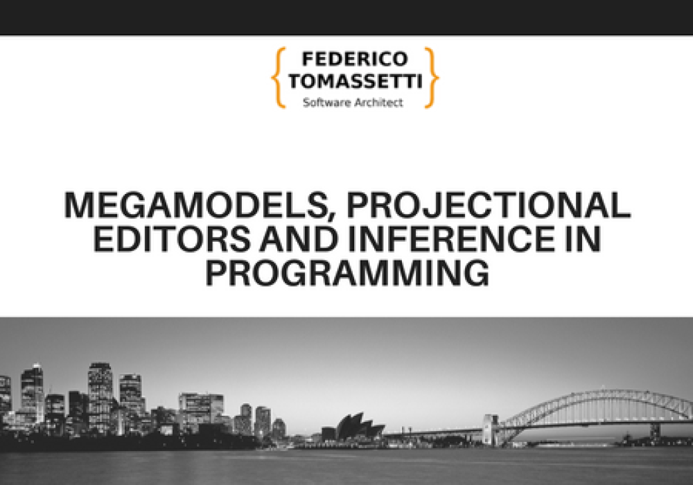 Megamodels, projectional editors and Inference in programming