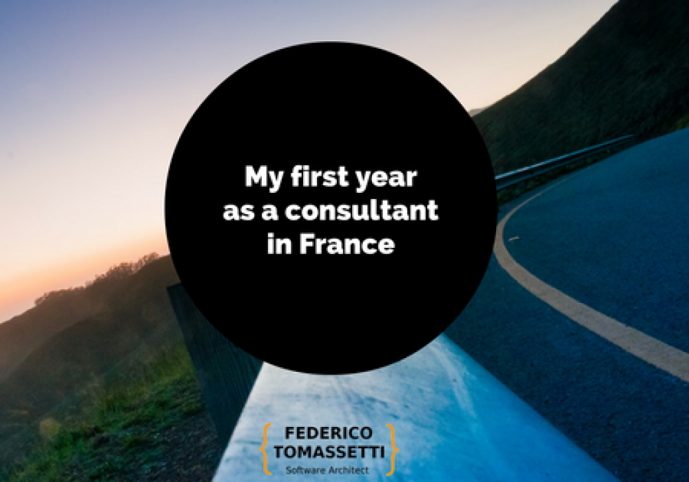 My first year as a consultant in France