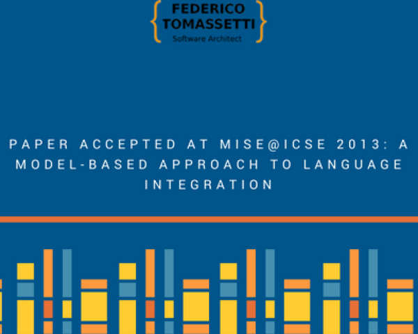Paper accepted at MiSE@ICSE 2013: A model-based approach to language integration
