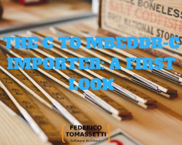 The C to mbeddr-C importer_ a first look