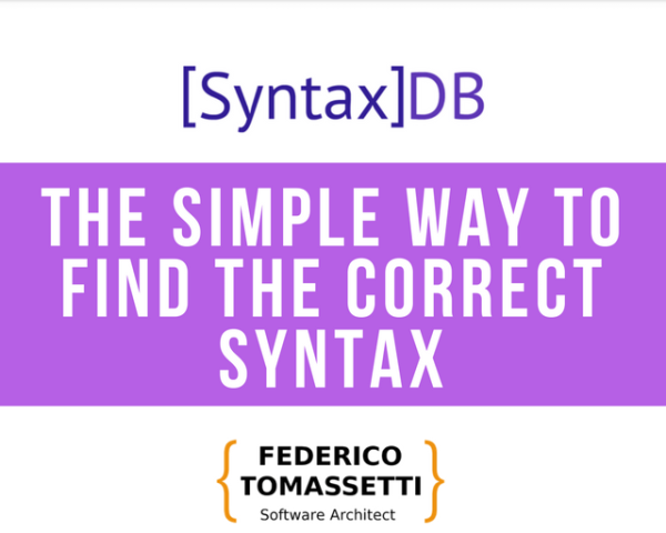The Simple Way to Find the Correct Syntax