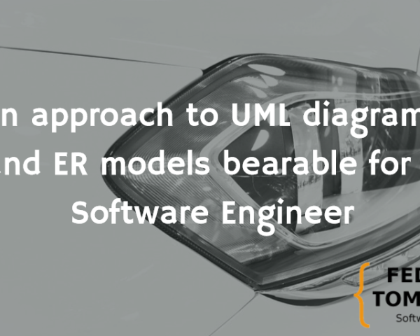 An approach to UML diagrams and ER models bearable for a Software Engineer