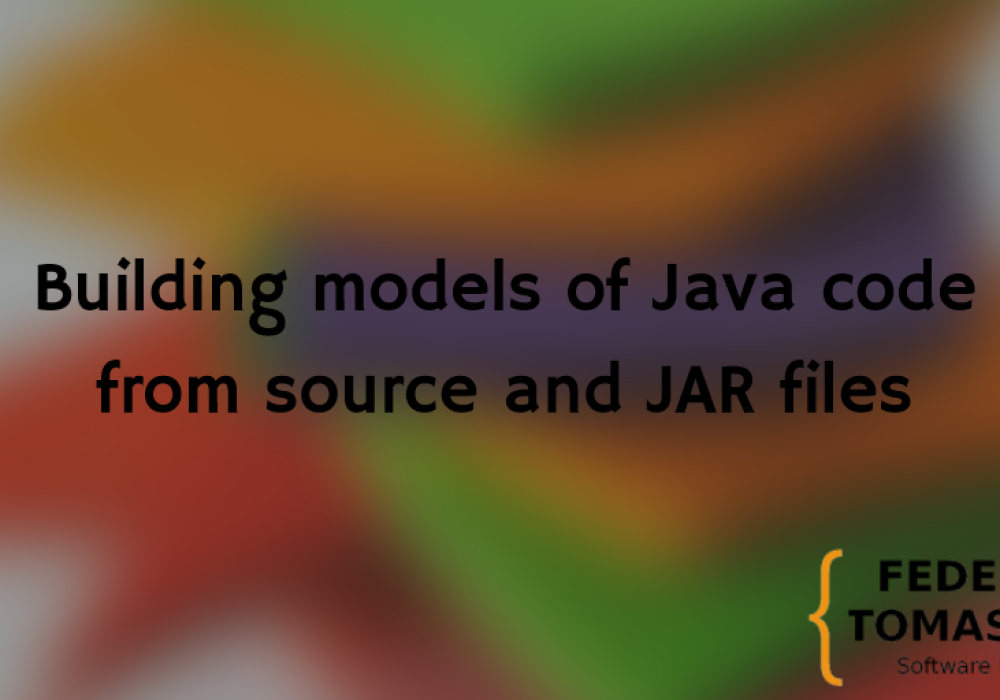 Building models of Java code from source and JAR files