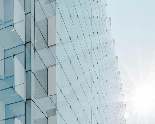 Modern building with a clean design