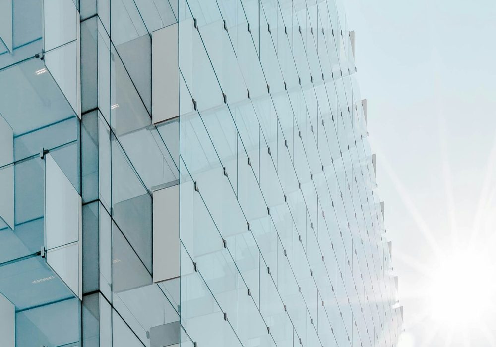 Modern building with a clean design